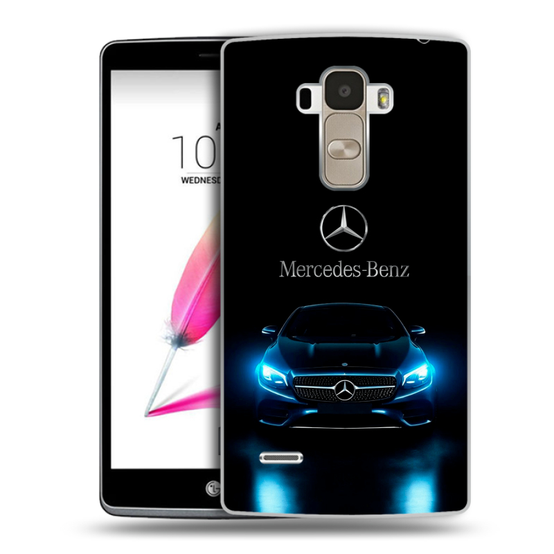 Силиконовый чехол на LG G4 Stylus с принтом Mercedes Мерседес Силиконовый чехол на LG G4 Stylus с принтом Mercedes Мерседес
