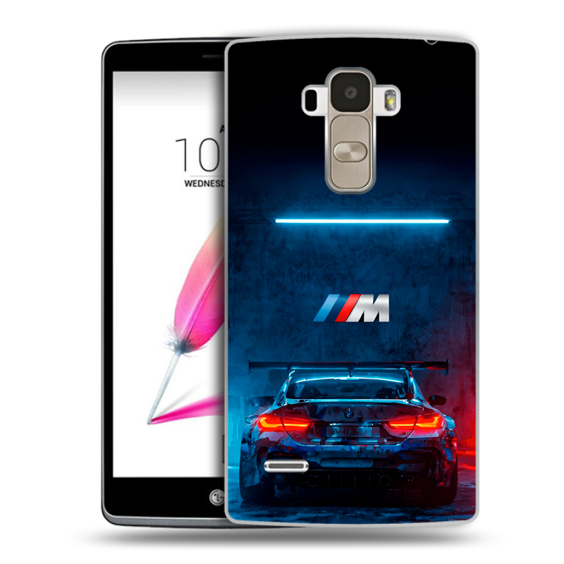 Пластиковый чехол на LG G4 Stylus с принтом BMW БМВ Пластиковый чехол на LG G4 Stylus с принтом BMW БМВ