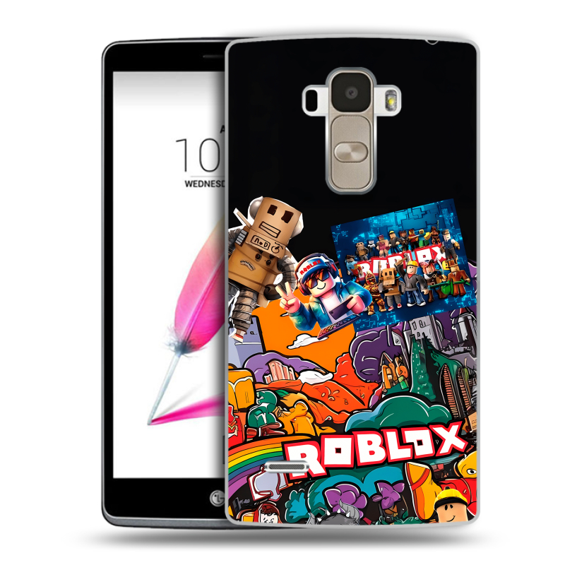 Пластиковый чехол на LG G4 Stylus с принтом Roblox Роблокс Пластиковый чехол на LG G4 Stylus с принтом Roblox Роблокс