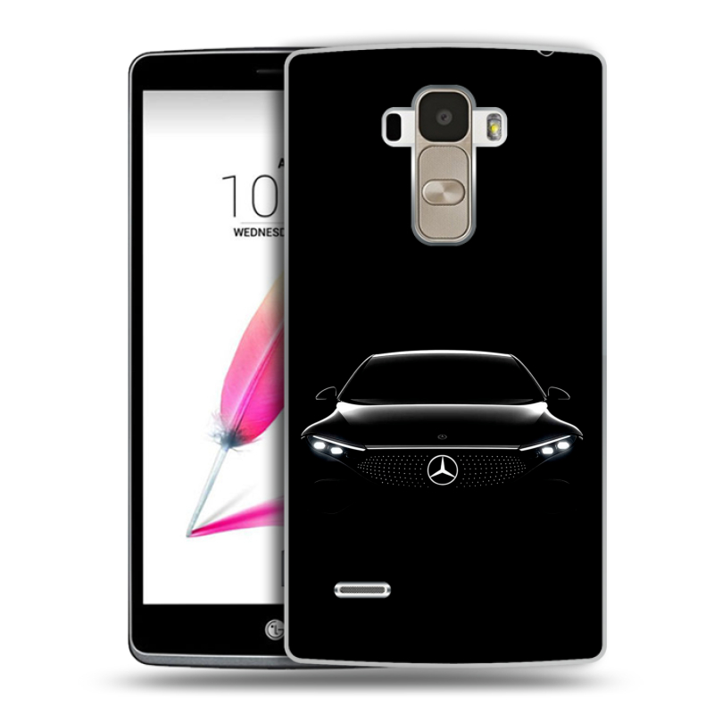 Пластиковый чехол на LG G4 Stylus с принтом Mercedes Мерседес Пластиковый чехол на LG G4 Stylus с принтом Mercedes Мерседес