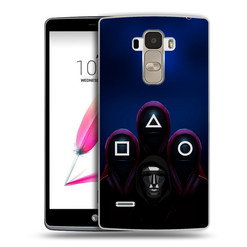 Силиконовый чехол на LG G4 Stylus с принтом Игра Кальмара Силиконовый чехол на LG G4 Stylus с принтом Игра Кальмара