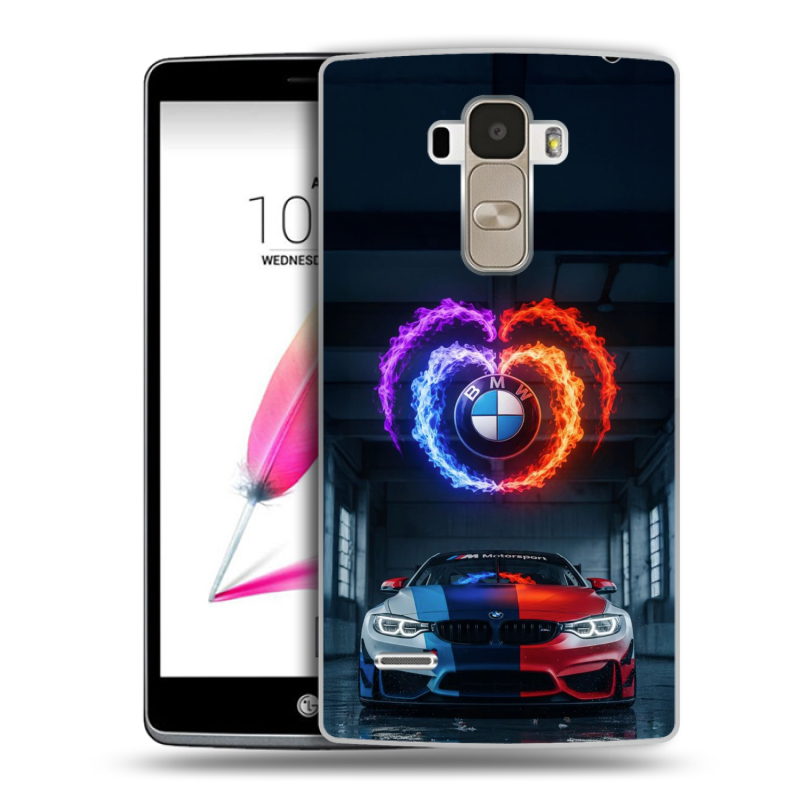 Силиконовый чехол на LG G4 Stylus с принтом BMW БМВ Силиконовый чехол на LG G4 Stylus с принтом BMW БМВ