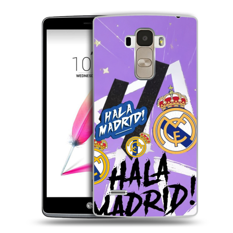 Силиконовый чехол на LG G4 Stylus с принтом Real Madrid Реал Мадрид Силиконовый чехол на LG G4 Stylus с принтом Real Madrid Реал Мадрид