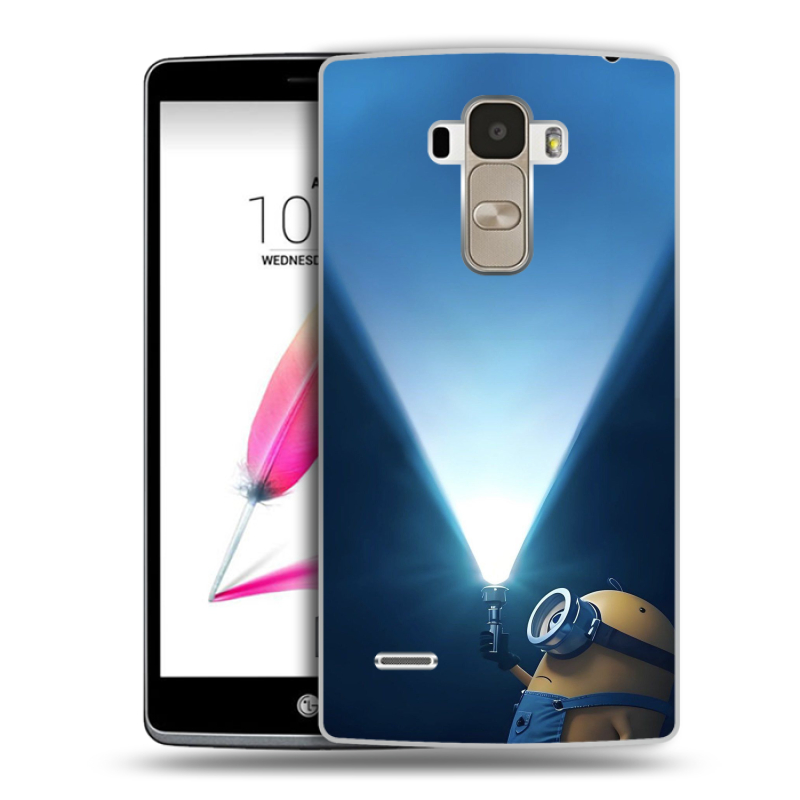 Пластиковый чехол на LG G4 Stylus с принтом Миньоны Пластиковый чехол на LG G4 Stylus с принтом Миньоны