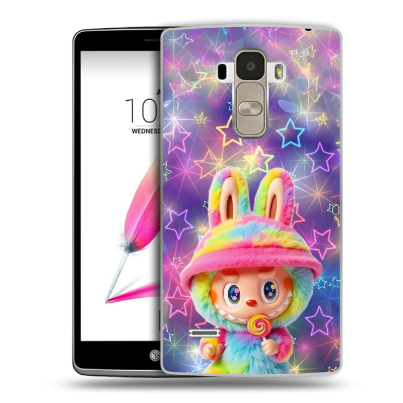 Силиконовый чехол на LG G4 Stylus с принтом Labubu Лабубу Силиконовый чехол на LG G4 Stylus с принтом Labubu Лабубу