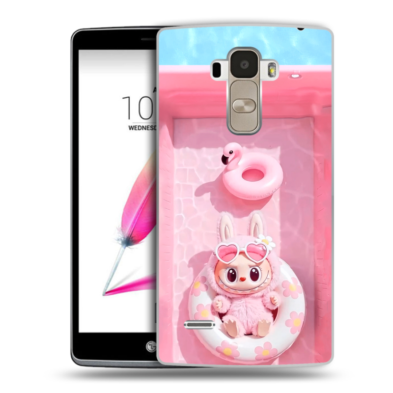 Силиконовый чехол на LG G4 Stylus с принтом Labubu Лабубу Силиконовый чехол на LG G4 Stylus с принтом Labubu Лабубу