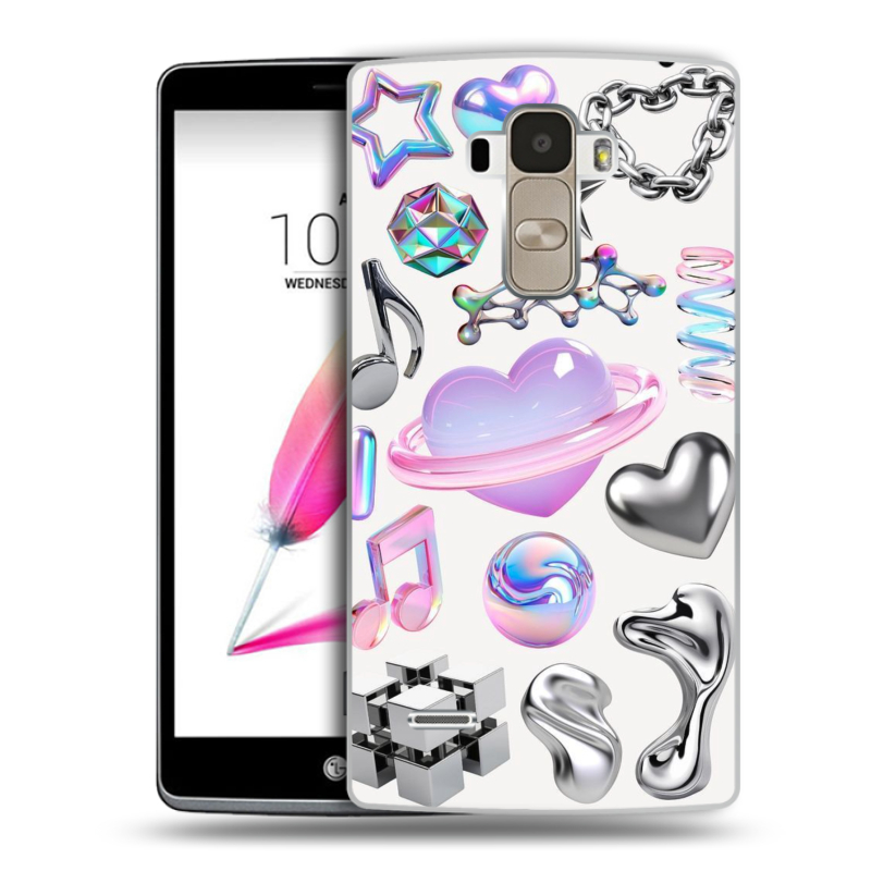 Пластиковый чехол на LG G4 Stylus с принтом Y2K Пластиковый чехол на LG G4 Stylus с принтом Y2K