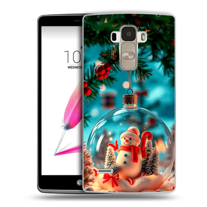 Пластиковый чехол на LG G4 Stylus с принтом Новый год Пластиковый чехол на LG G4 Stylus с принтом Новый год