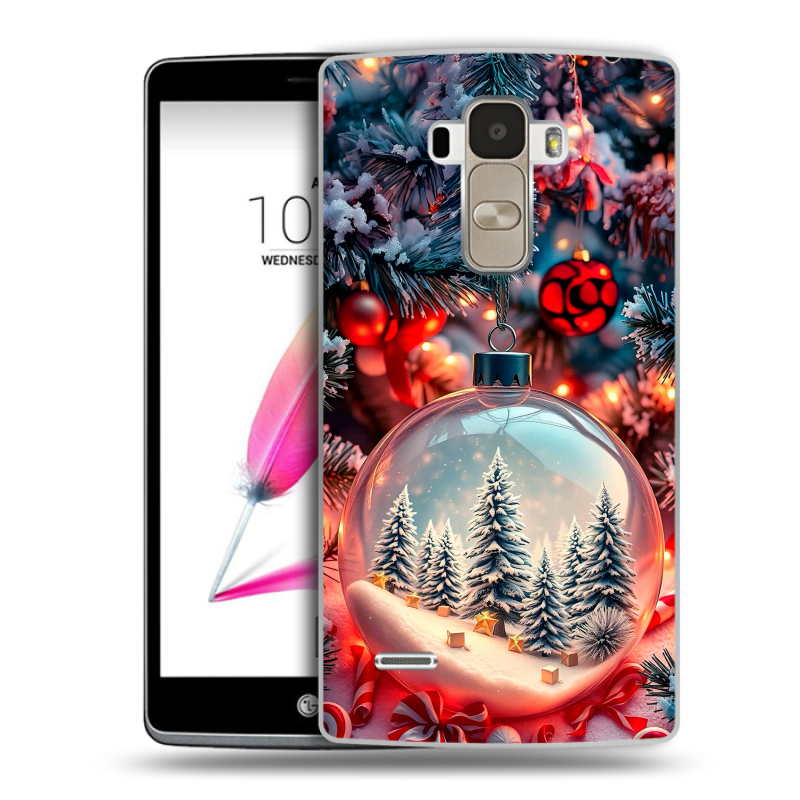 Силиконовый чехол на LG G4 Stylus с принтом Новый год Силиконовый чехол на LG G4 Stylus с принтом Новый год