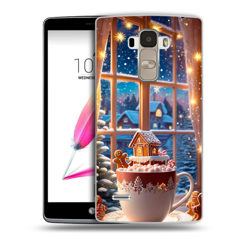 Пластиковый чехол на LG G4 Stylus с принтом Новый год Пластиковый чехол на LG G4 Stylus с принтом Новый год