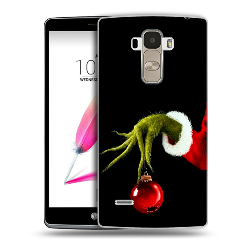 Пластиковый чехол на LG G4 Stylus с принтом Новый год Гринч Пластиковый чехол на LG G4 Stylus с принтом Новый год Гринч