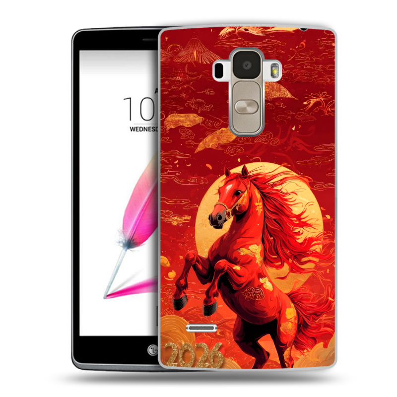 Силиконовый чехол на LG G4 Stylus с принтом Новый год Силиконовый чехол на LG G4 Stylus с принтом Новый год