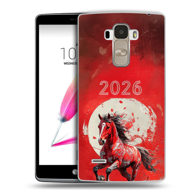 Силиконовый чехол на LG G4 Stylus с принтом Новый год Силиконовый чехол на LG G4 Stylus с принтом Новый год