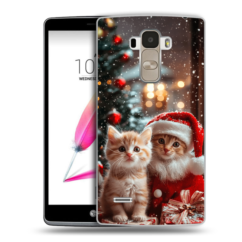 Пластиковый чехол на LG G4 Stylus с принтом Новый год Пластиковый чехол на LG G4 Stylus с принтом Новый год