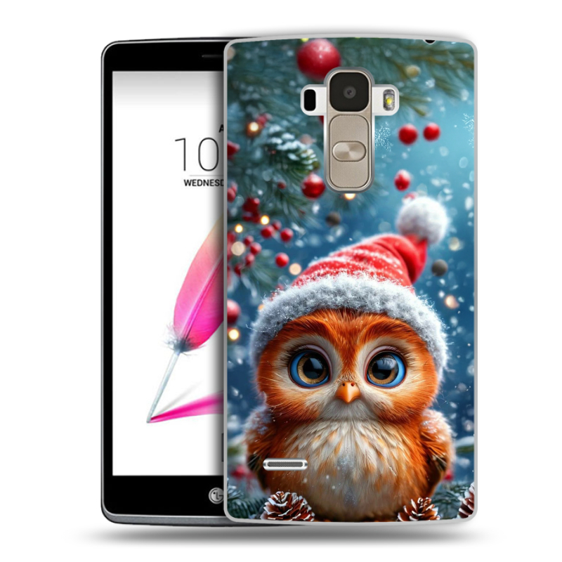 Пластиковый чехол на LG G4 Stylus с принтом Новый год Пластиковый чехол на LG G4 Stylus с принтом Новый год