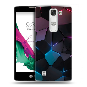 Силиконовый чехол на LG G4c с принтом Геометрия неона Силиконовый чехол на LG G4c с принтом Геометрия неона