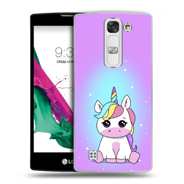 Силиконовый чехол на LG G4c с принтом Единорог Силиконовый чехол на LG G4c с принтом Единорог