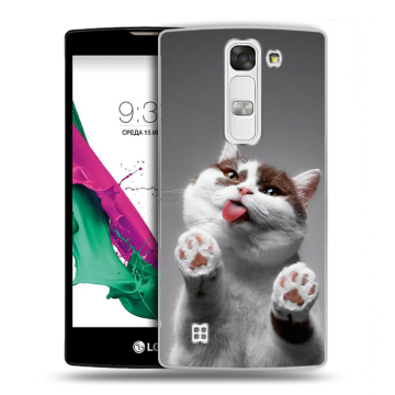 Силиконовый чехол на LG G4c с принтом Коты Силиконовый чехол на LG G4c с принтом Коты
