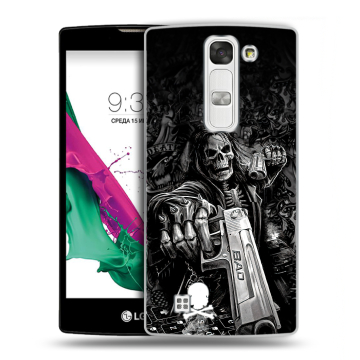 Силиконовый чехол на LG G4c с принтом Скелет Силиконовый чехол на LG G4c с принтом Скелет