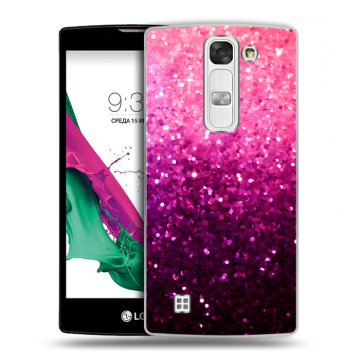 Силиконовый чехол на LG G4c с принтом Блестки Силиконовый чехол на LG G4c с принтом Блестки