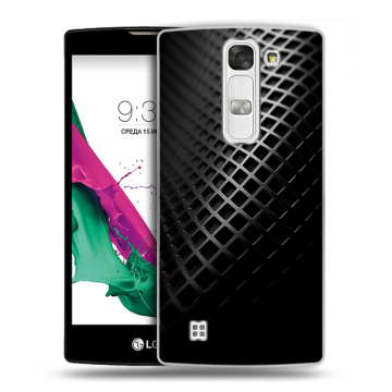 Силиконовый чехол на LG G4c с принтом Текстура металла Силиконовый чехол на LG G4c с принтом Текстура металла