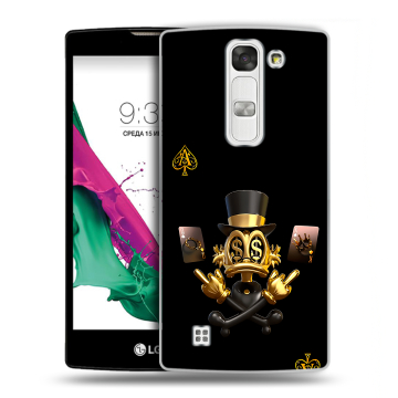 Силиконовый чехол на LG G4c с принтом Золотой скрудж макдак