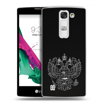 Силиконовый чехол на LG G4c с принтом Герб России