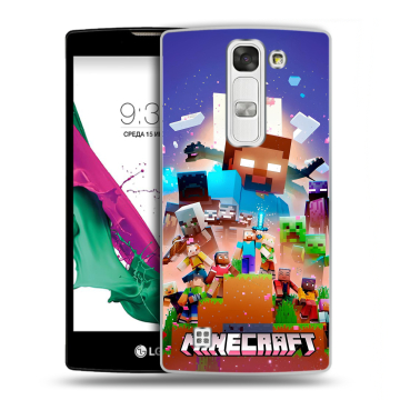 Силиконовый чехол на LG G4c с принтом Майнкрафт Minecraft Силиконовый чехол на LG G4c с принтом Майнкрафт Minecraft