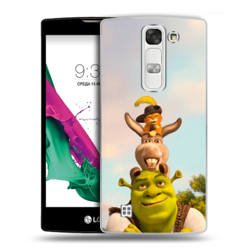Силиконовый чехол на LG G4c с принтом Шрек Shrek Силиконовый чехол на LG G4c с принтом Шрек Shrek