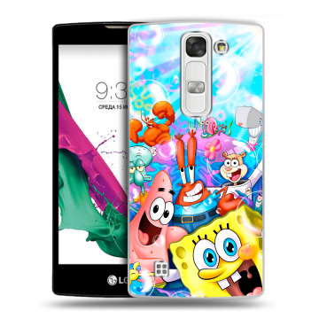 Силиконовый чехол на LG G4c с принтом спанчбоб спанч боб Силиконовый чехол на LG G4c с принтом спанчбоб спанч боб