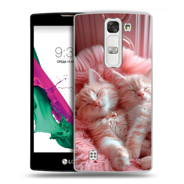Силиконовый чехол на LG G4c с принтом котята котики Силиконовый чехол на LG G4c с принтом котята котики