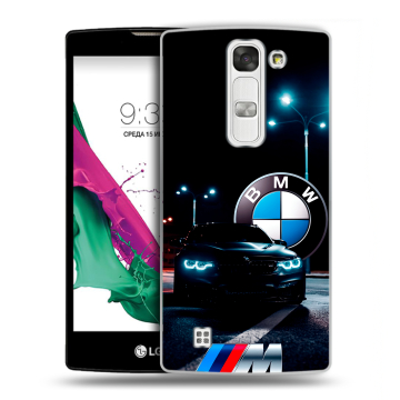 Силиконовый чехол на LG G4c с принтом БМВ BMW Силиконовый чехол на LG G4c с принтом БМВ BMW