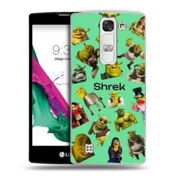 Силиконовый чехол на LG G4c с принтом Шрек Shrek Силиконовый чехол на LG G4c с принтом Шрек Shrek