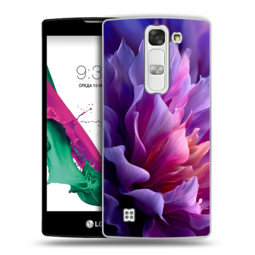 Силиконовый чехол на LG G4c с принтом женский цветы Силиконовый чехол на LG G4c с принтом женский цветы