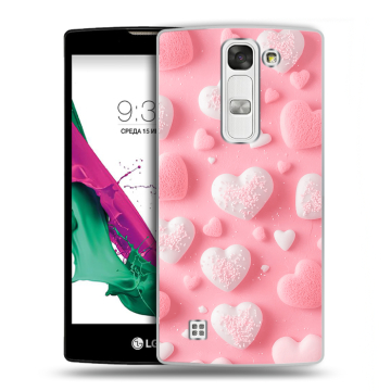 Силиконовый чехол на LG G4c с принтом Сердечки Силиконовый чехол на LG G4c с принтом Сердечки