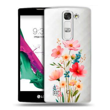 Силиконовый чехол на LG G4c с принтом Цветы Силиконовый чехол на LG G4c с принтом Цветы