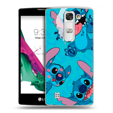 Силиконовый чехол на LG G4c с принтом Лило и Стич