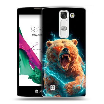 Силиконовый чехол на LG G4c с принтом Медведь Силиконовый чехол на LG G4c с принтом Медведь
