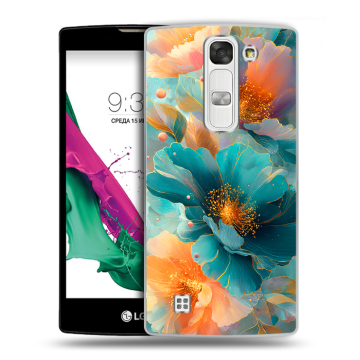 Силиконовый чехол на LG G4c с принтом Цветы Силиконовый чехол на LG G4c с принтом Цветы