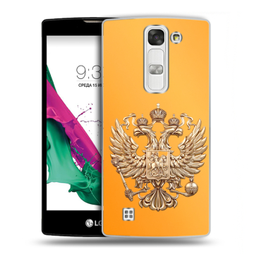 Силиконовый чехол на LG G4c с принтом Герб Флаг России Силиконовый чехол на LG G4c с принтом Герб Флаг России