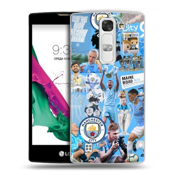 Силиконовый чехол на LG G4c с принтом Man City Манчестер Сити Силиконовый чехол на LG G4c с принтом Man City Манчестер Сити