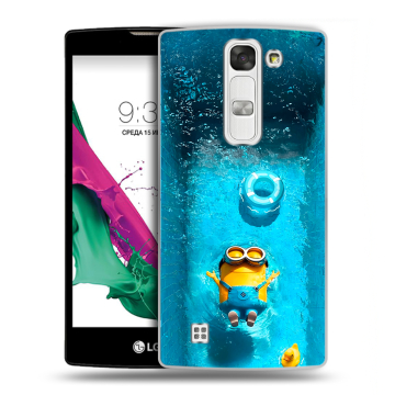 Силиконовый чехол на LG G4c с принтом Миньоны Силиконовый чехол на LG G4c с принтом Миньоны