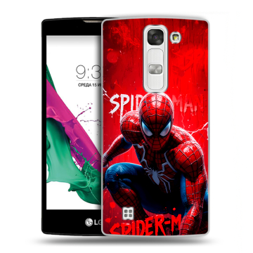 Силиконовый чехол на LG G4c с принтом Spiderman Человек паук Силиконовый чехол на LG G4c с принтом Spiderman Человек паук