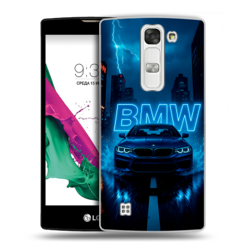 Силиконовый чехол на LG G4c с принтом BMW БМВ Силиконовый чехол на LG G4c с принтом BMW БМВ