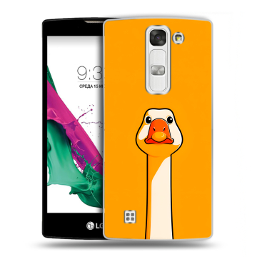 Силиконовый чехол на LG G4c с принтом Смешная утка Силиконовый чехол на LG G4c с принтом Смешная утка