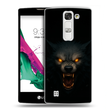 Силиконовый чехол на LG G4c с принтом Волк Силиконовый чехол на LG G4c с принтом Волк