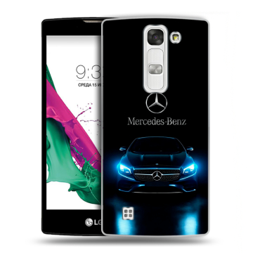 Силиконовый чехол на LG G4c с принтом Mercedes Мерседес
