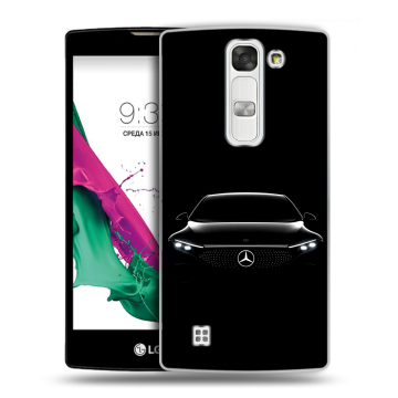 Силиконовый чехол на LG G4c с принтом Mercedes Мерседес Силиконовый чехол на LG G4c с принтом Mercedes Мерседес