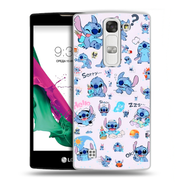 Силиконовый чехол на LG G4c с принтом Лило и Стич