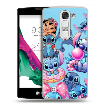Силиконовый чехол на LG G4c с принтом Лило и Стич